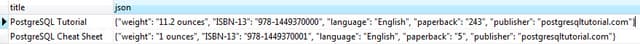 postgresql hstore to json