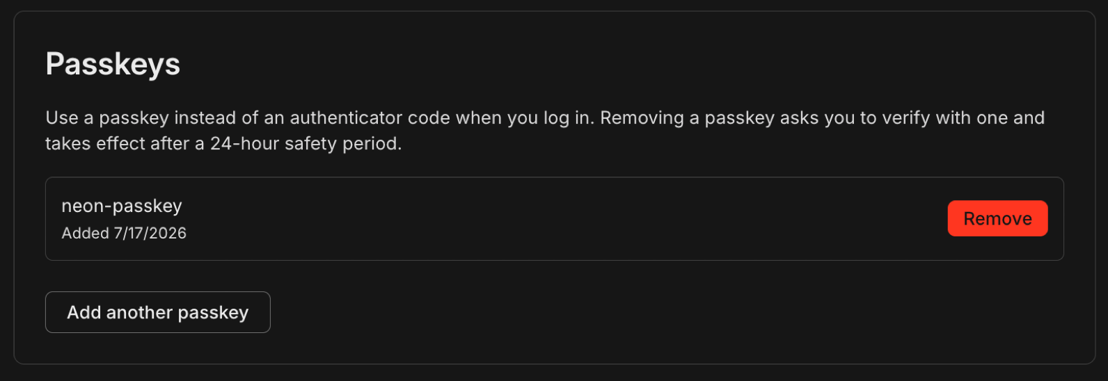 Sign in to OptiTech with a passkey
