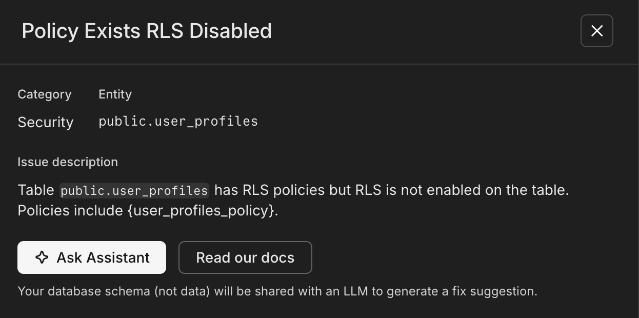 Data API advisor solution