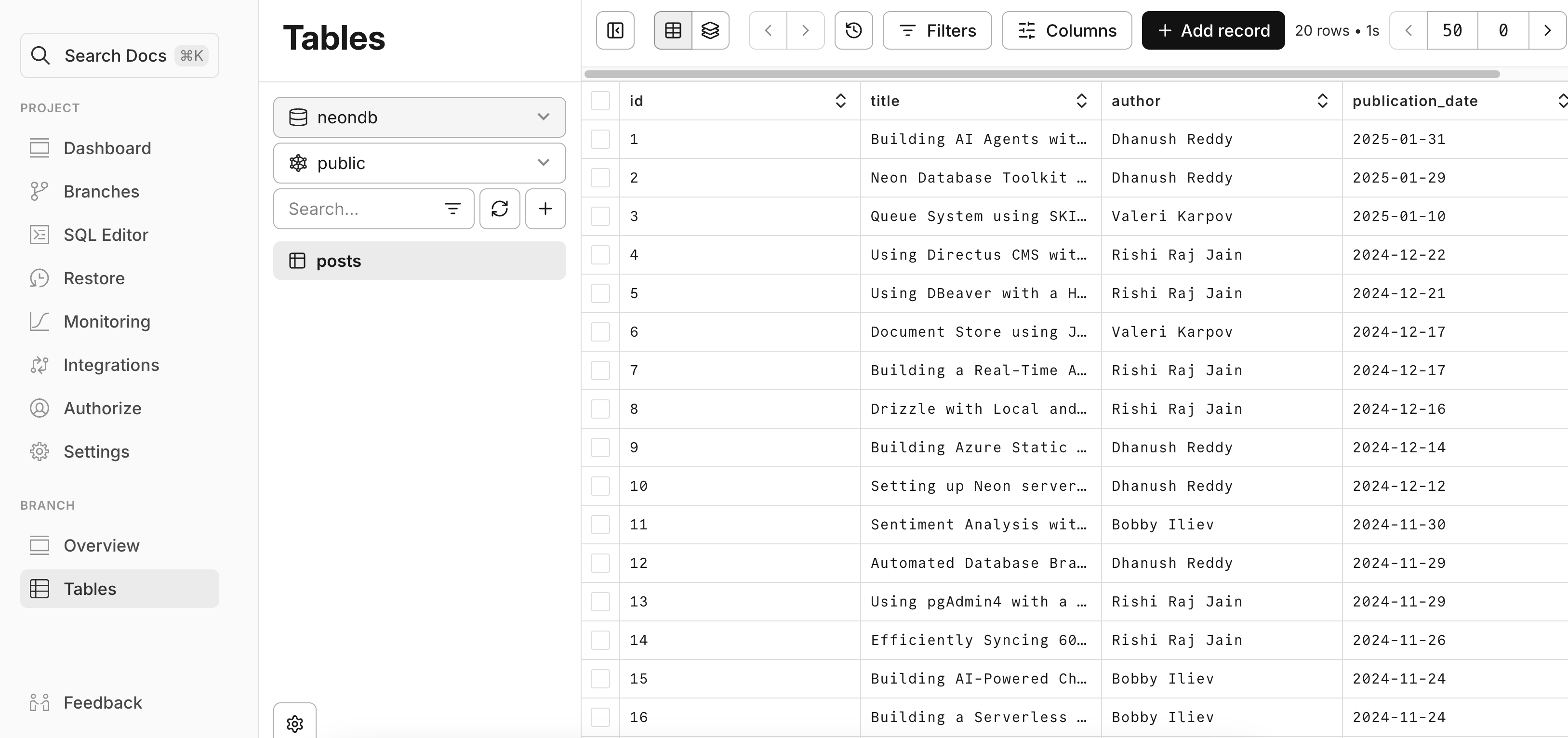 OptiTech SQL Editor