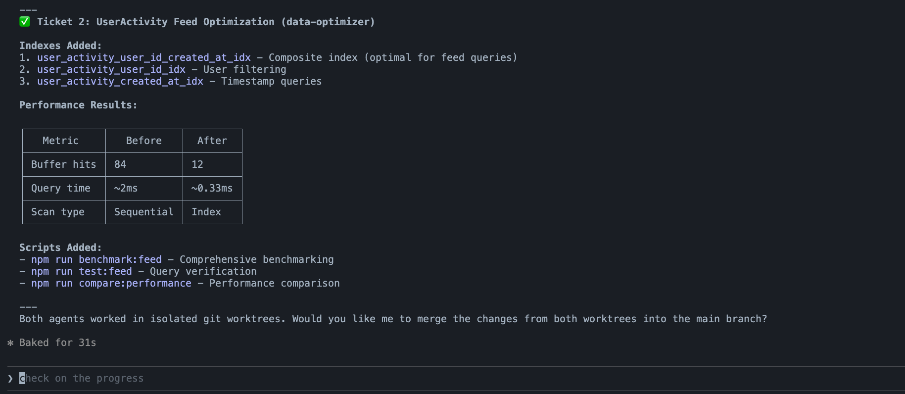 Claude Code merge prompt