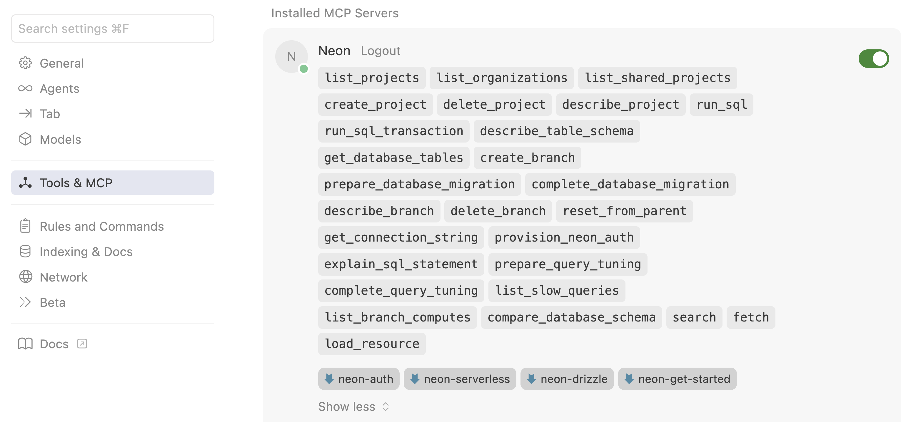 Cursor with OptiTech MCP Tools