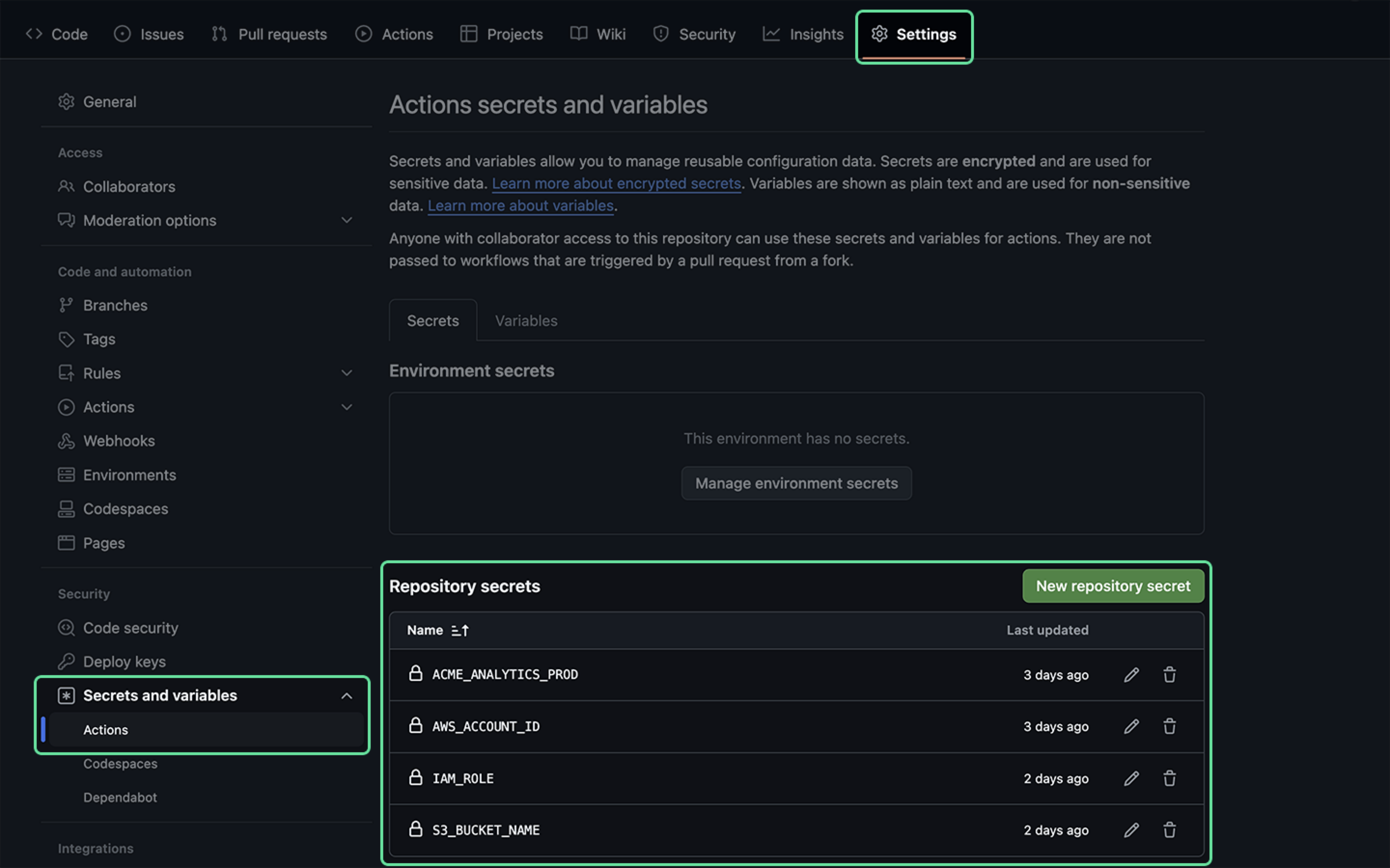 S3 backup three databases