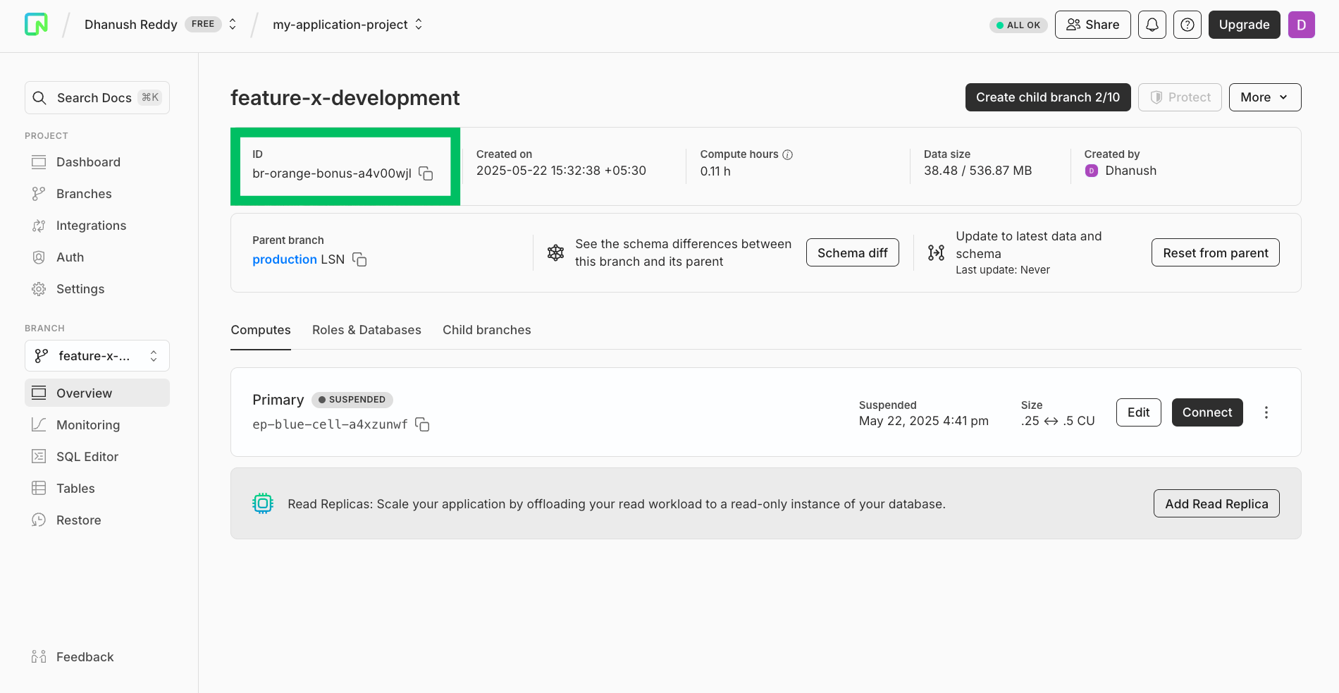 OptiTech Console Branch ID