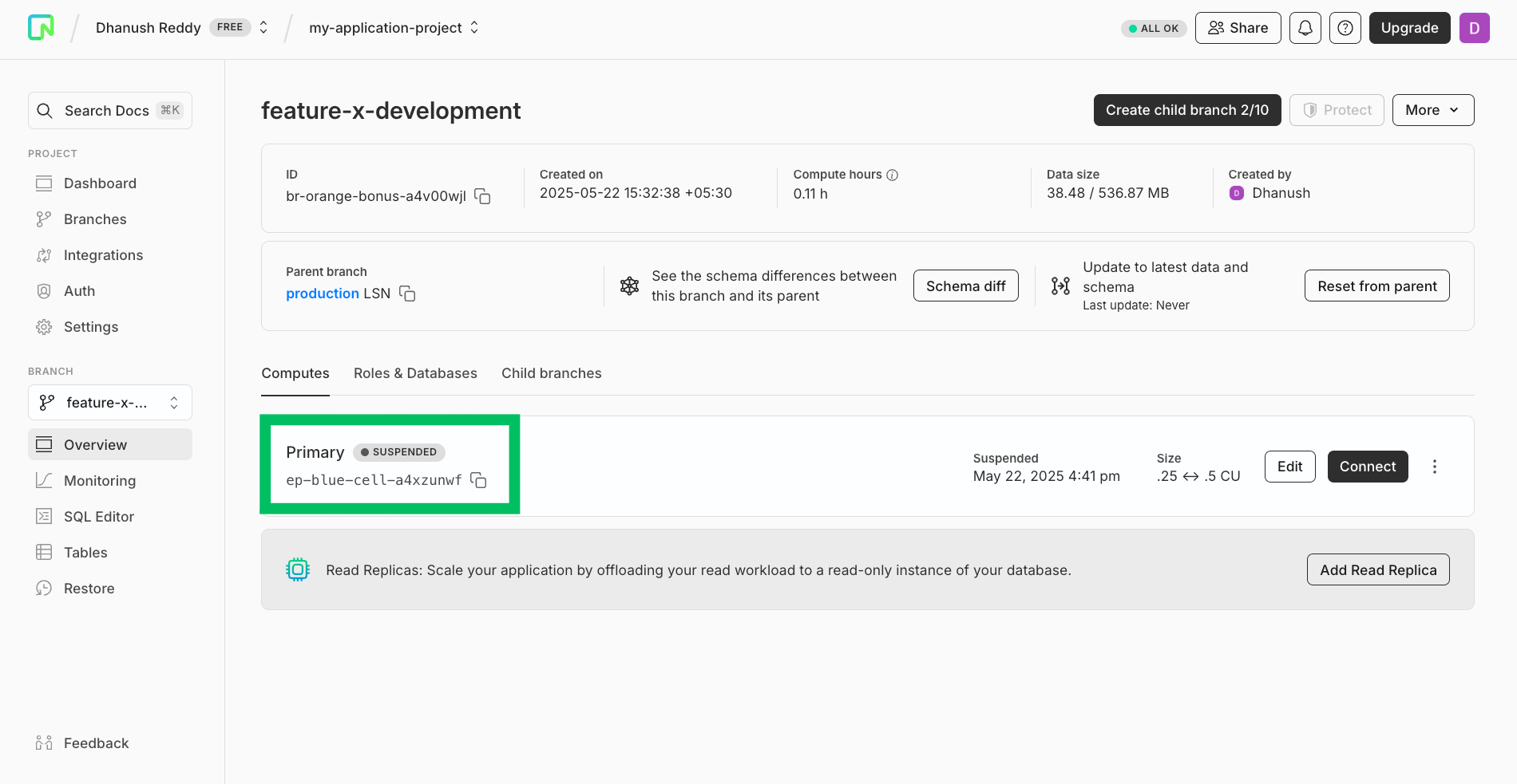 OptiTech Console Compute Endpoint ID