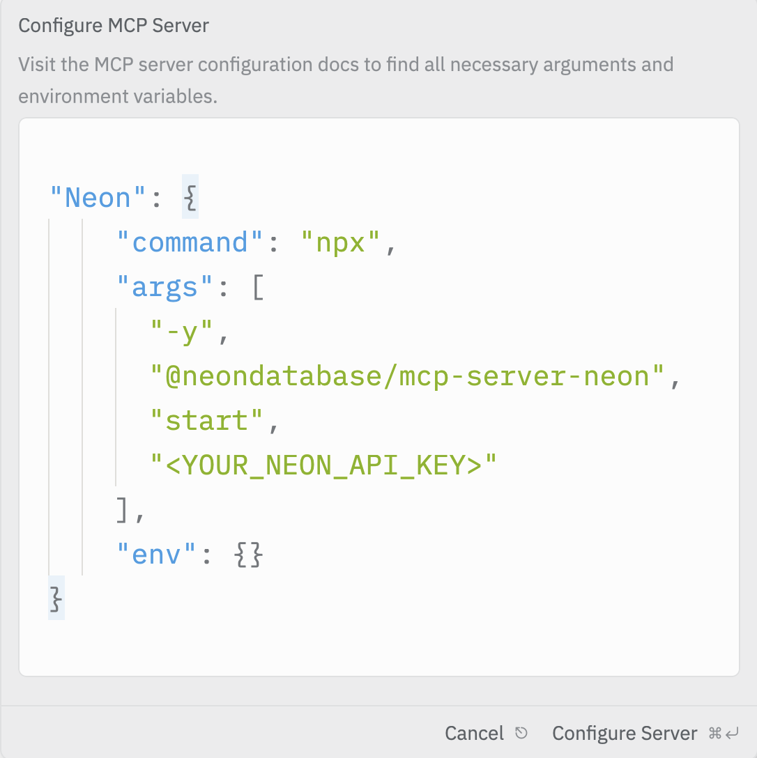 Zed add OptiTech Local MCP server