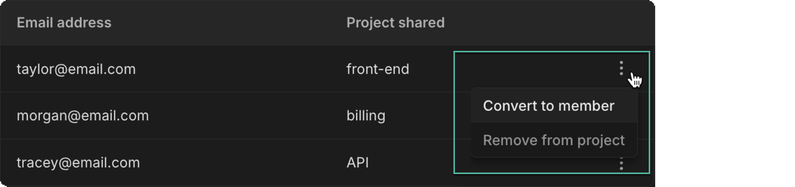 collaborators more options menu